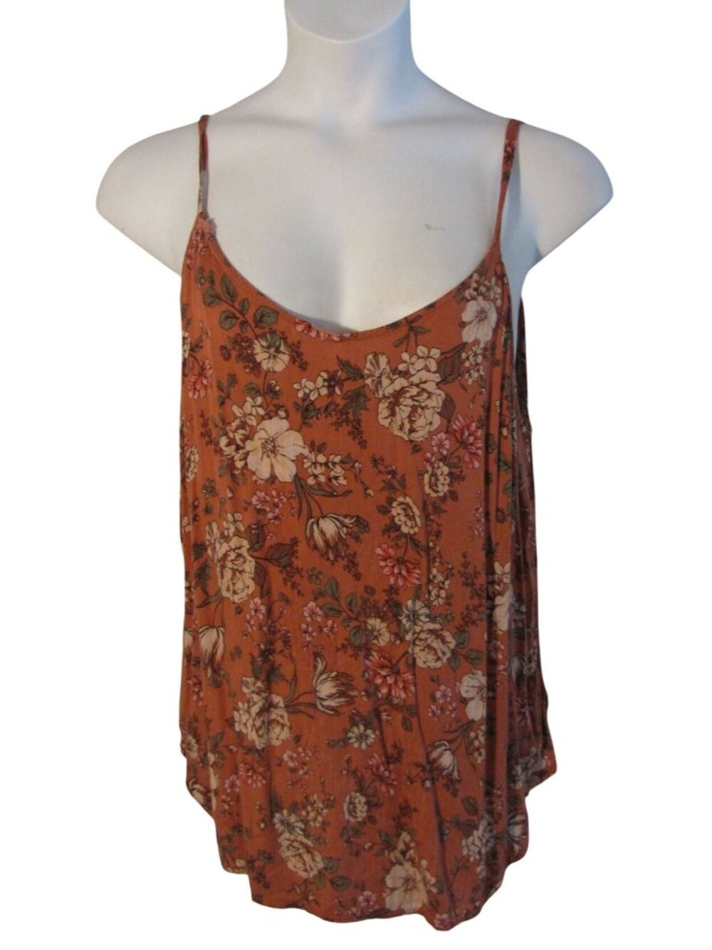 Torrid 2 2X Pink Floral Tank Top Shirt Cami